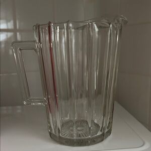 Elegant Clear Glass Pitcher